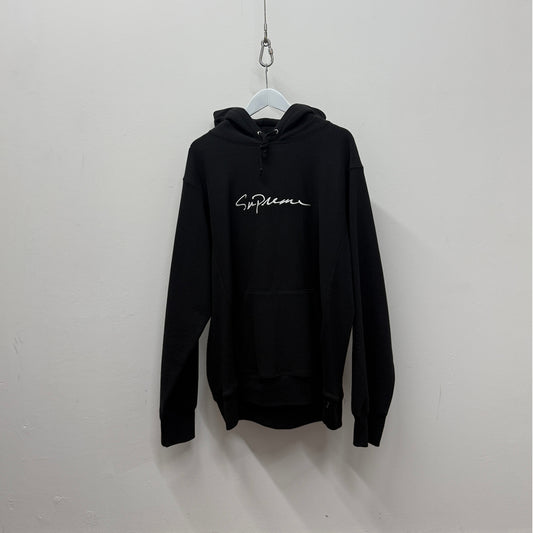 Supreme Classic Script Hooded Sweatshirt 'Black'